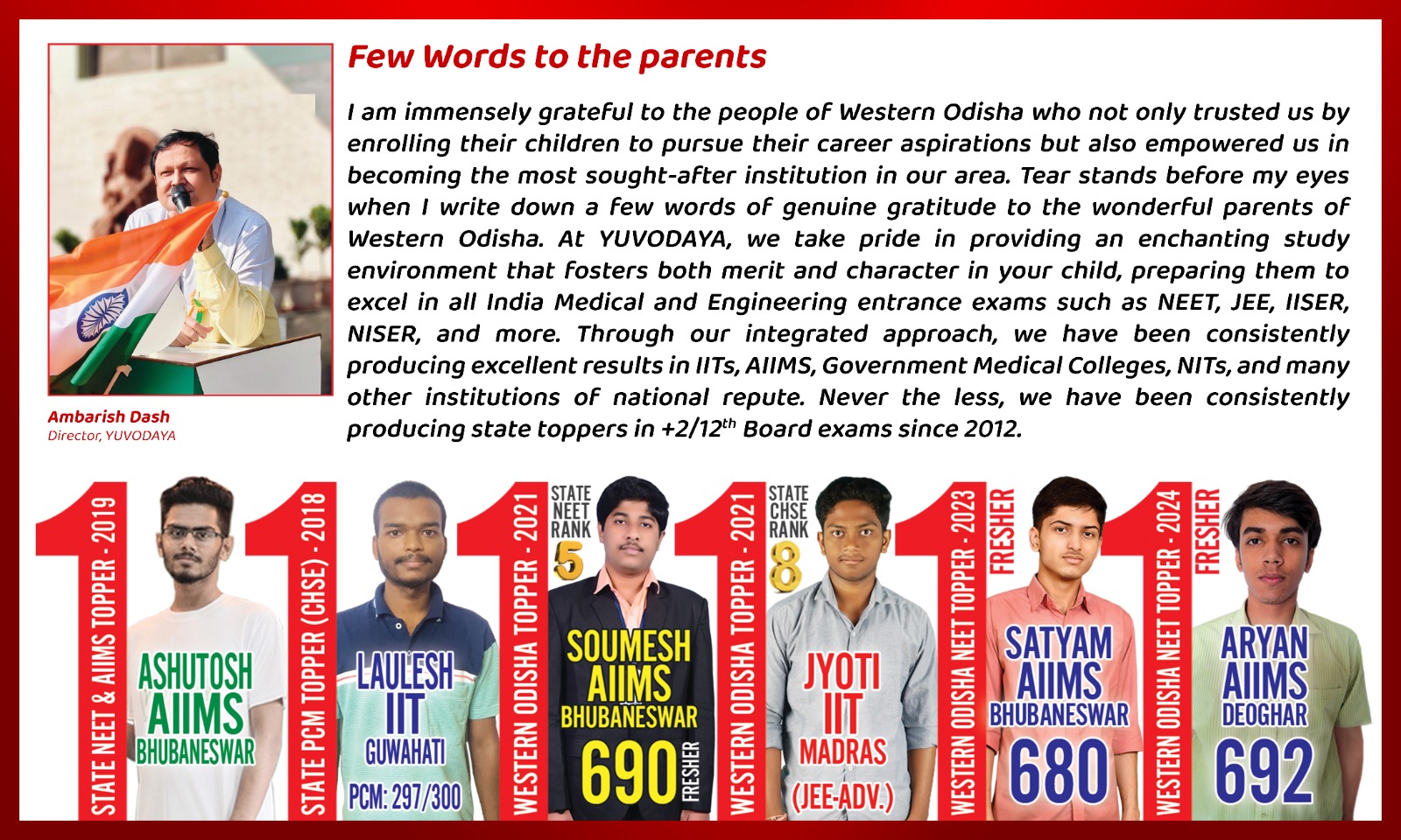 Yuvodaya Director's word